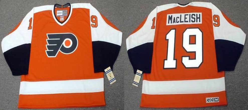 2019 Men Philadelphia Flyers #19 Macleish Orange CCM NHL jerseys